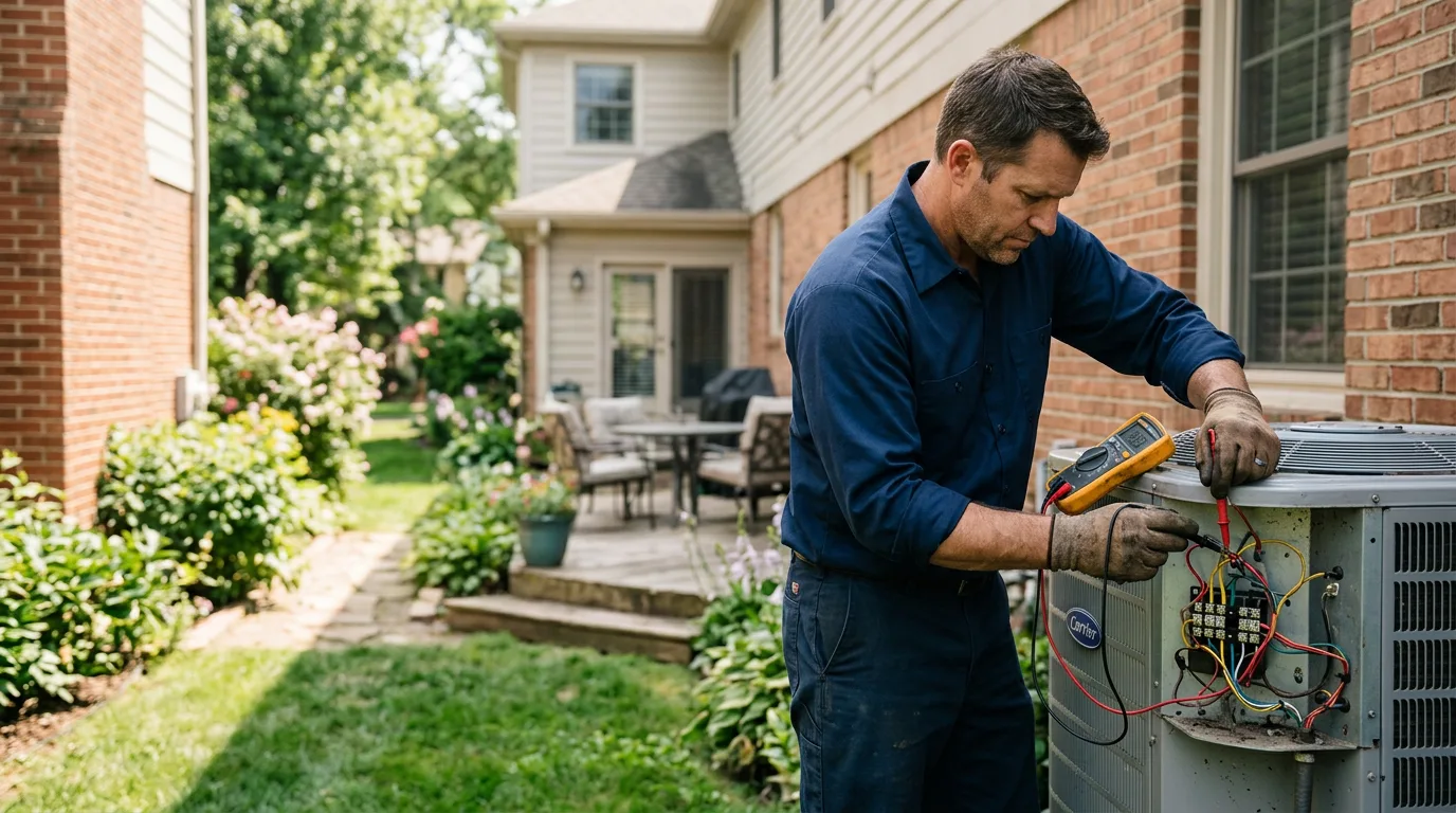 HVAC technician working near Iraan, TX